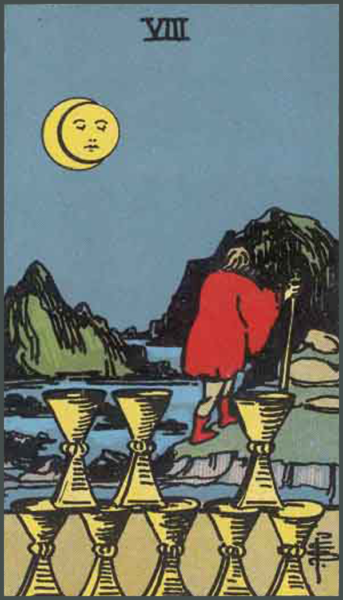 Tarot Cups 8